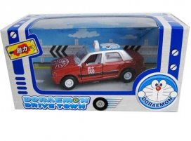 Mini Scale Red / Green Doraemon Theme Taxi Toy