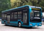 1:38 Scale Blue Diecast King Long XMQ6105AGBEVL City Bus Model