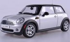 Blue / Silver Autoart 1:18 Scale Diecast Mini Cooper Model