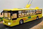 Red / Blue / Yellow Kids Die-Cast City Trolley Bus Toy