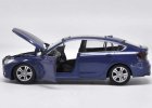 Blue / Silver 1:24 Scale MotorMax Diecast BMW 5 Series GT Model