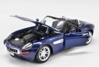 1:24 Scale Blue Maisto Diecast BMW Z8 Model