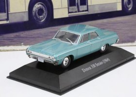 1:43 Scale Blue IXO Diecast 1964 Dodge 330 Sedan Model