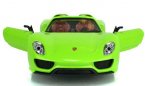 Kids 1:32 Scale Green /Red /Gray Diecast Porsche 918 Spyder Toy