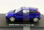 Blue 1:43 Scale Diecast 2002/2003 Ford Focus RS Model