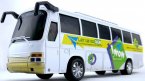 Large Scale Kids Blue / White Engineering Plastics Made Tour Bus