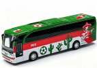 Green-Red Mexico National Football Team Diecast Coach Bus Toy