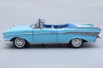 Blue 1:18 MotorMax Diecast 1957 Chevrolet Bel Air Model