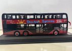 Red 1:43 Scale Diecast BYD B12 Electric Double Decker Bus Model