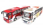 Long Size Red / White Plastic Electric Kids Bus Toy