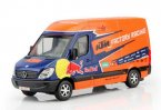 Blue-Orange 1:38 Diecast Mercedes-Benz Sprinter Van Toy