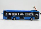 Blue 1:43 Scale Diecast KAMAZ Pure Electric City Bus Model