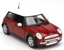 1:24 Scale MaiSto Wine Red Diecast Mini Cooper Model