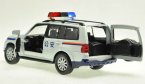 White 1:32 Scale Police Theme Diecast Mitsubishi Pajero Toy