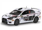 White 1:43 NO.5 Diecast Mitsubishi Lancer Evolution X Model