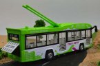 Kids Red / Blue / Green Die-Cast City Trolley Bus Toy