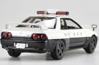 1:18 Scale White Kanagawa Police Diecast Nissan GTR 32 Model