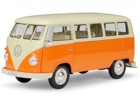 Orange / Yellow 1:18 Welly Diecast 1963 Volkswagen T1 Model