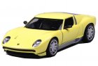 Yellow 1:24 MotorMax Diecast Lamborghini Miura P 400 S Model