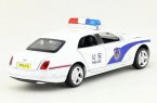 Kids 1:32 Scale Police White Diecast Bentley Mulsanne Toy