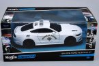 1:24 White Maisto Police 2015 Diecast Ford Mustang GT Model