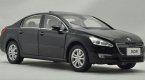 Black 1:18 Scale Diecast Peugeot 508 Model