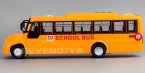 Kids Yellow Pull-Back Function Big Nose Die-Cast School Bus Toy