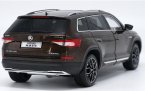 Brown / White / Golden 1:18 Diecast Skoda Kodiaq Model