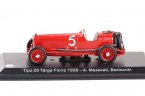 Red 1:43 Scale Diecast 1926 Maserati Tipo 26 Targa Florio Model