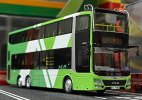 1:76 Scale Green NLB Diecast MAN A95 Double Decker Bus Model