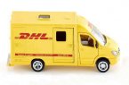 Kids 1:50 Yellow DHL SIKU 1936 Diecast Mercedes-Benz Van Toy