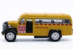 Kids Mini Scale Bright Yellow School Bus Toy