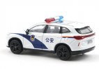 1:64 Scale White Police Diecast 2021 Haval H6 SUV Model