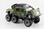 Kids Black / White / Green Diecast Hummer H2 Pickup Truck Toy