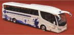 1:76 Scale CORGI Brand White-Blue Single-Deck Tour Bus Model