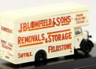 White Mini Scale Oxford Die-Cast Bedford Pantechnicon Van Model