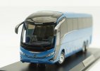 White / Blue Diecast Marcopolo G8 Paradiso 1200 Coach Bus Model