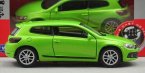 White / Green 1:36 Scale Kids Welly Diecast VW Scirocco Toy