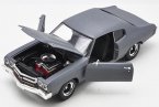 1:18 Red / Gray Diecast 1970 Chevrolet Chevelle SS 454 Model