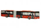 Red 1:87 Scale Rietze Man Lions Articulated City Bus Model