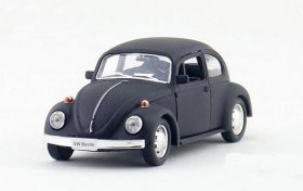 Black 1:36 Scale Kids Diecast VW Beetle Car Toy