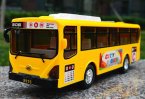 Large Scale Green / Yellow Kids Plastics City Bus Toy