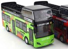 Red / Yellow / Green Kids Die-Cast London Double Decker Bus Toy