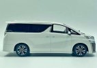 White 1:30 Scale Diecast 2020 Toyota Vellfire V6 MPV Model