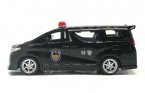 1:32 Scale Black Kids Police Diecast Toyota Alphard Rowen Toy