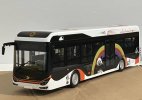 1:32 Scale White-Black Diecast Shudu CDK6126EV6 City Bus Model