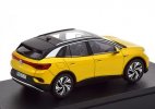 1:43 Scale Yellow Norev Diecast 2021 VW ID.4 SUV Model