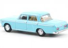 1:64 Scale Black / Blue Diecast Shanghai SH760A Sedan Model