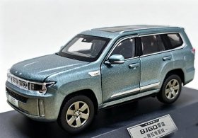1:43 Scale Blue / Green Diecast 2024 Beijing BJ60 Thunder Model