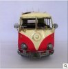 Large Scale Red-white Retro VW Bus Model with Sliding Plate